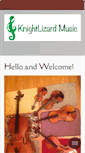 Mobile Screenshot of knightlizardmusic.com